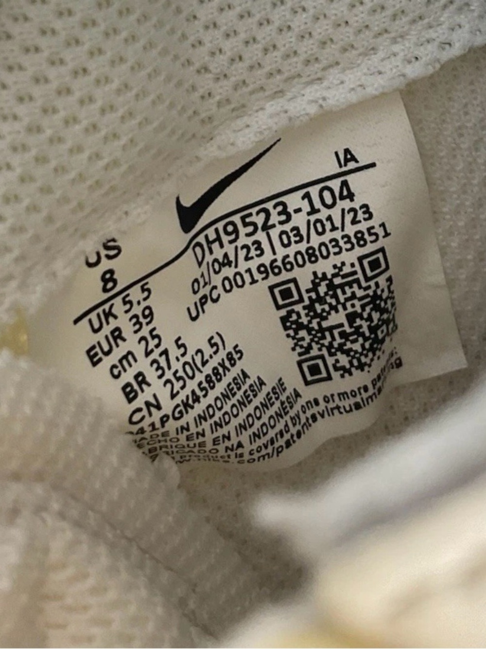 Nike Waffle Debut Women’s Size 8 White Purple Sneakers DH9523-104 - Picture 11 of 11